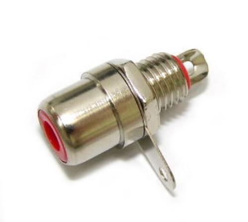 RCA Jack Bulkhead Red